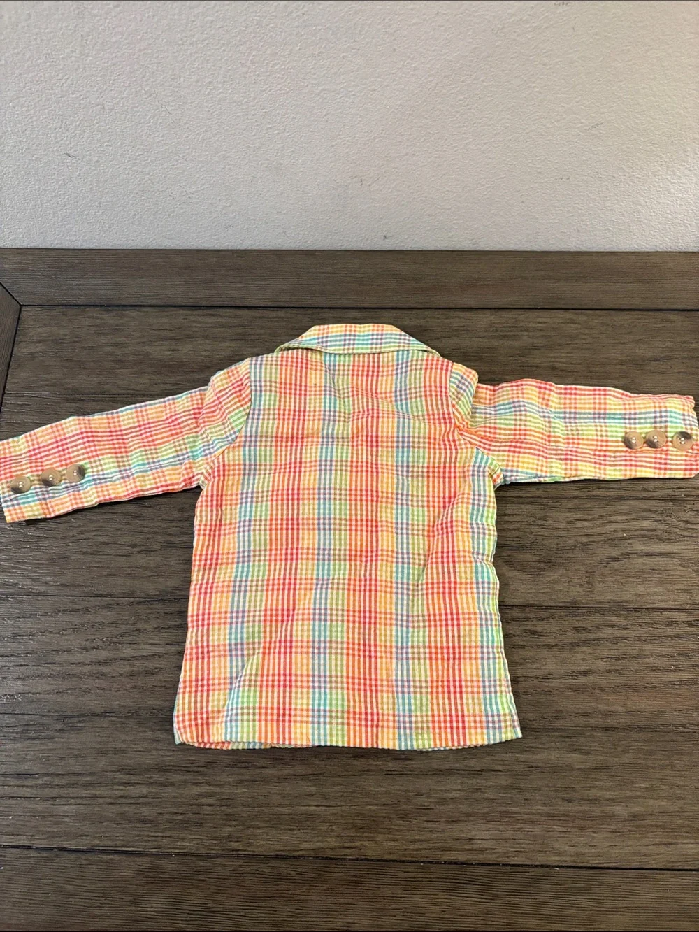 NWT [Masala Baby] Crosby Buttoned Blazer Multi-Color Plaid Baby/Toddler 3-6M - Picture 11 of 16